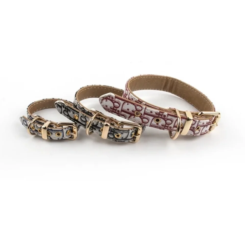 Designer Dog Cat Collar and Leash